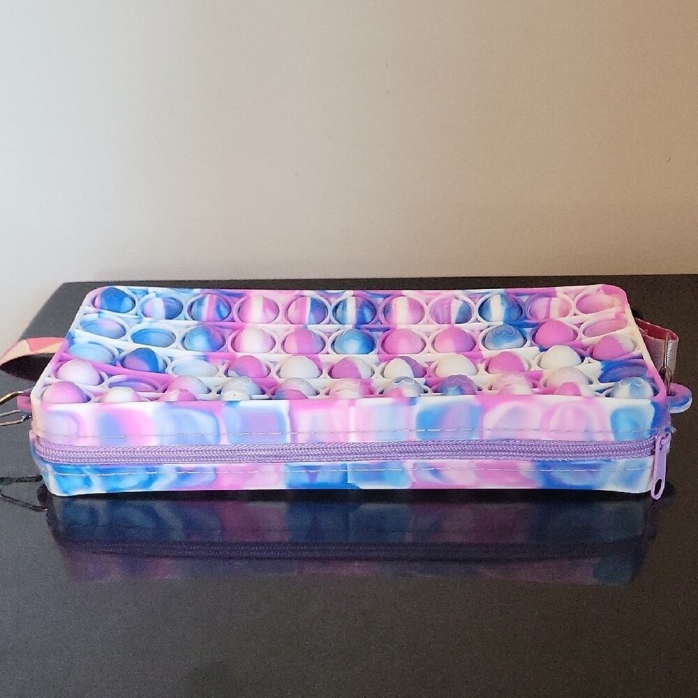 Figet Purse Vibrant Pink and Blue Crossbody Bag 8 X 4 - Picture 7 of 11